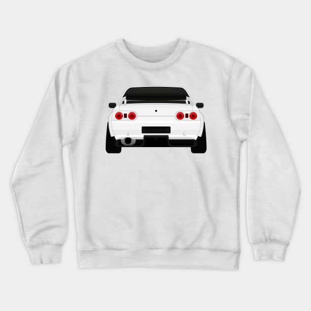 R32 rear White Crewneck Sweatshirt by VENZ0LIC